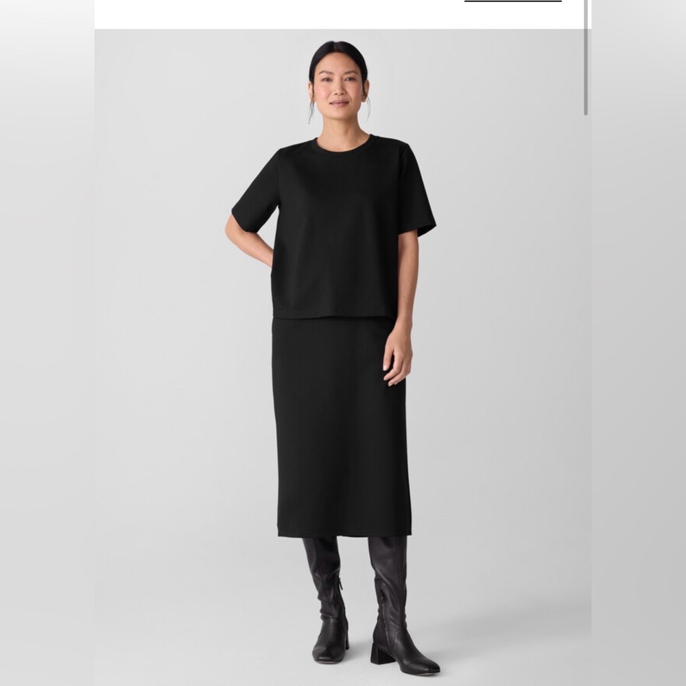 Eileen Fisher Flex Ponte Straight Skirt